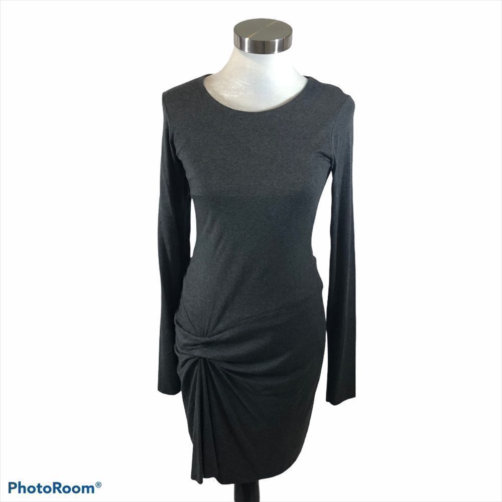 Bailey‎ 44 Grey Sheath Knot Dress Size Medium